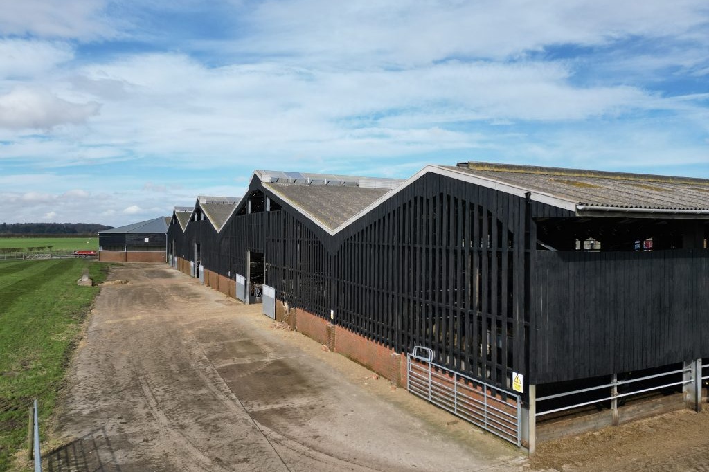 Professionally painted farm shed in Northern Ireland